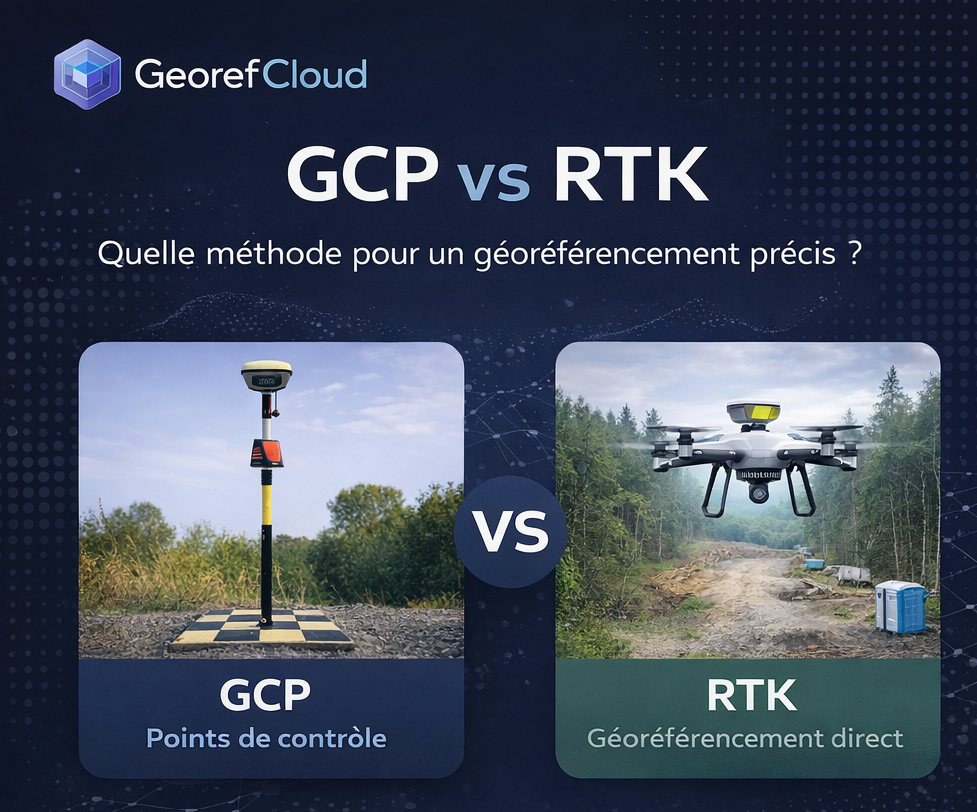 Comparatif GCP vs RTK pour le géoréférencement